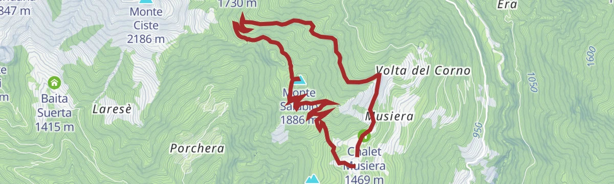 Route map: ANELLO DEL MONTE SALUBIO